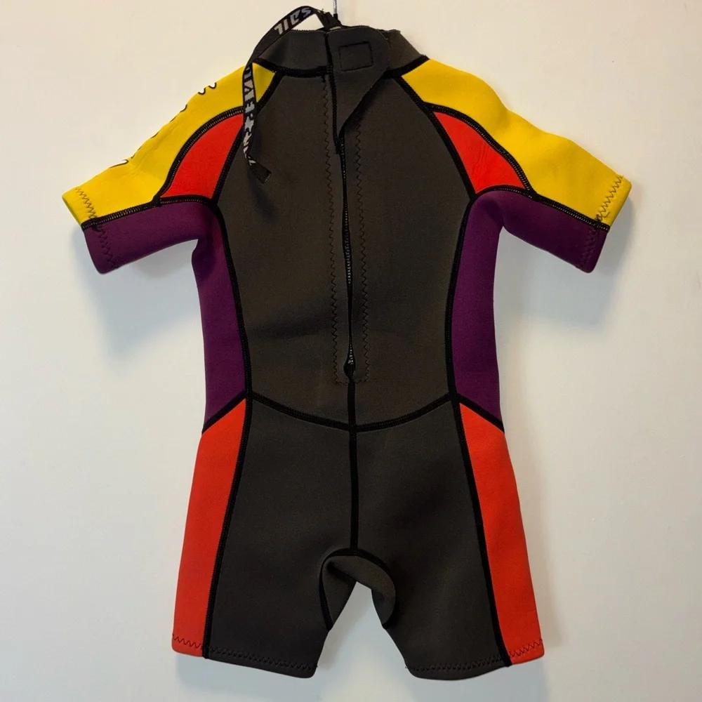 X-Manta Dive & Sail Wetsuit Kid Size Medium Short Sleeve Shorty Surf Swim